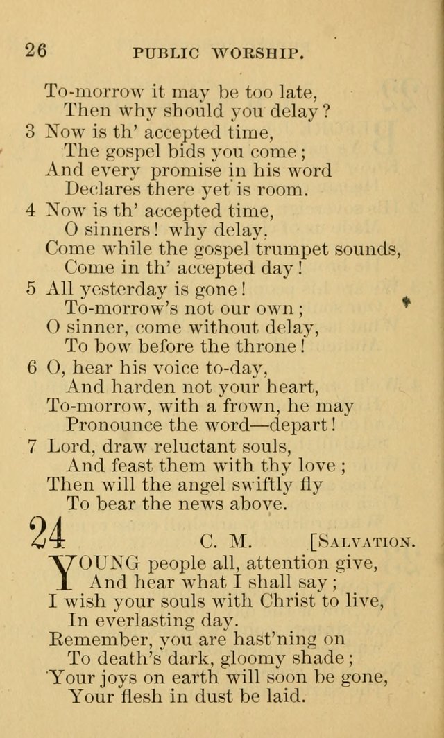 A Collection of Psalms and Hymns: suited to the various occasions of public worship and private devotion page 26