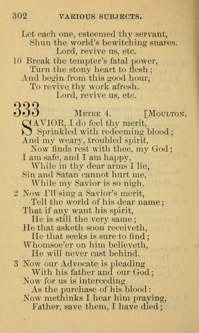 A Collection of Psalms and Hymns: suited to the various occasions of public worship and private devotion page 302