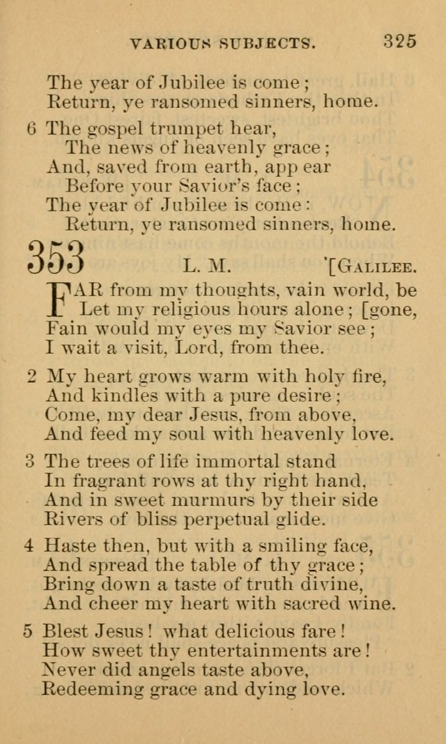 A Collection of Psalms and Hymns: suited to the various occasions of public worship and private devotion page 325