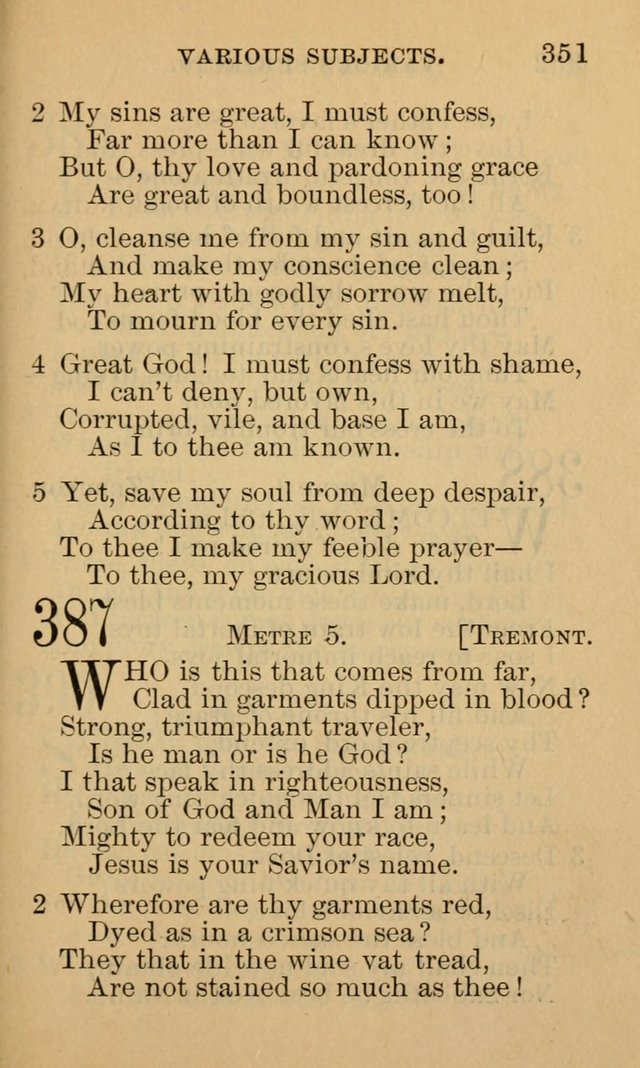 A Collection of Psalms and Hymns: suited to the various occasions of public worship and private devotion page 351