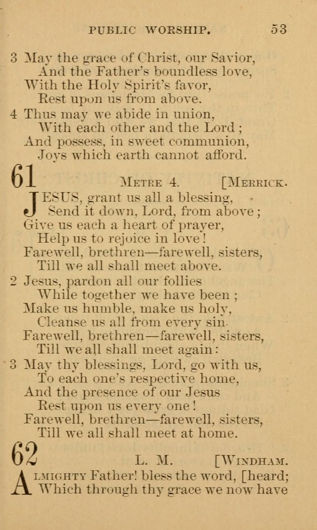 A Collection of Psalms and Hymns: suited to the various occasions of public worship and private devotion page 53