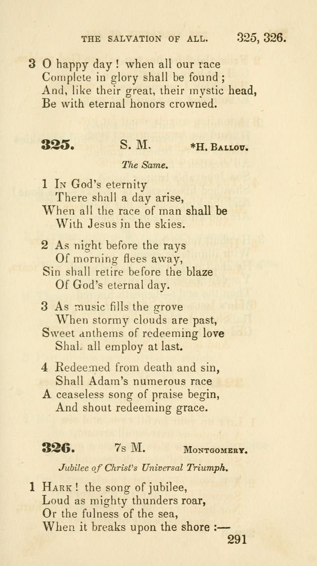 A Collection of Psalms and Hymns for the use of Universalist Societies and Families (13th ed.) page 291