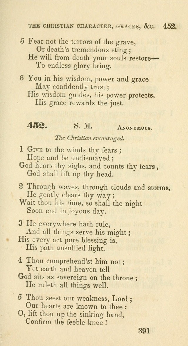 A Collection of Psalms and Hymns for the use of Universalist Societies and Families (13th ed.) page 391