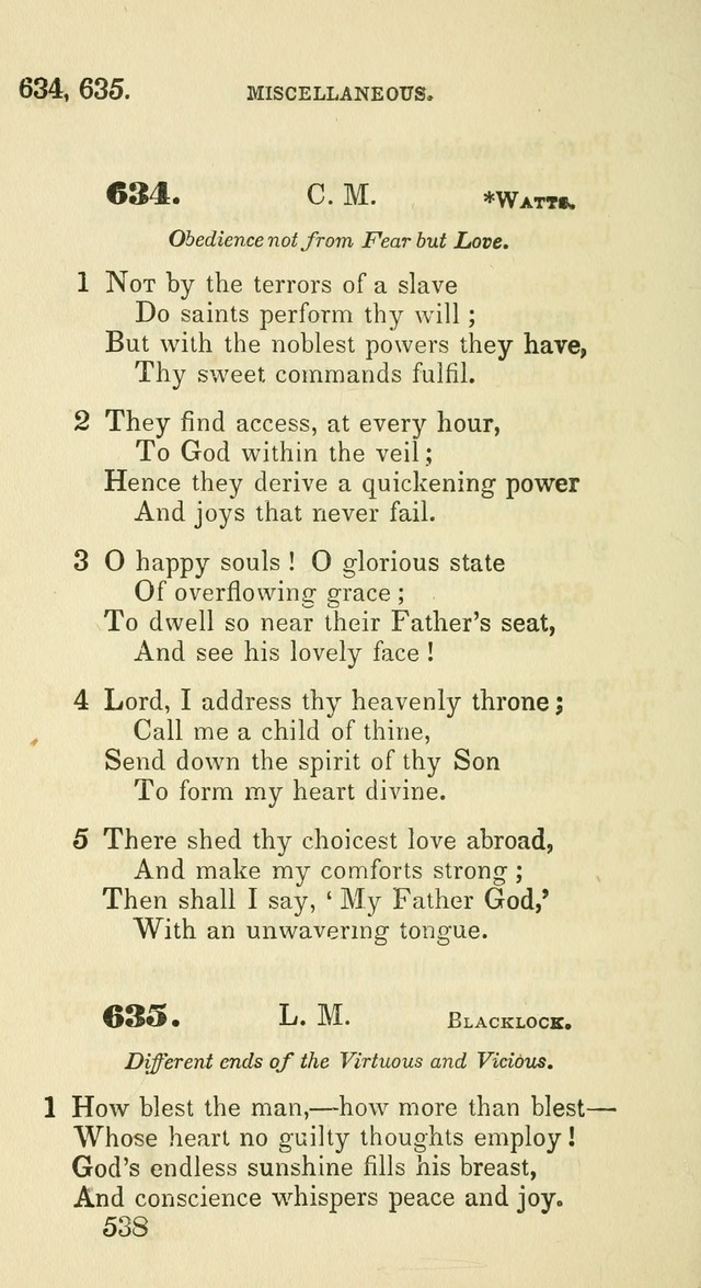 A Collection of Psalms and Hymns for the use of Universalist Societies and Families (13th ed.) page 540