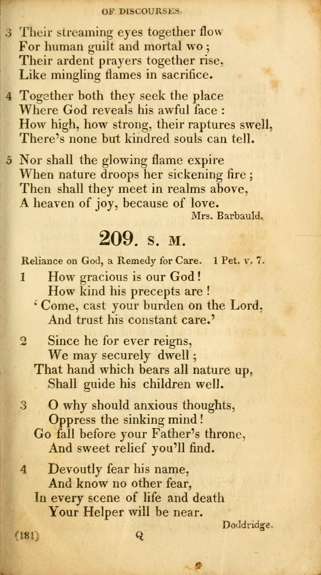 A Collection of Psalms and hymns, for social and private worship page 190