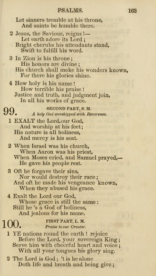 Church Psalmist: or psalms and hymns for the public, social and private use of evangelical Christians (5th ed.) page 165