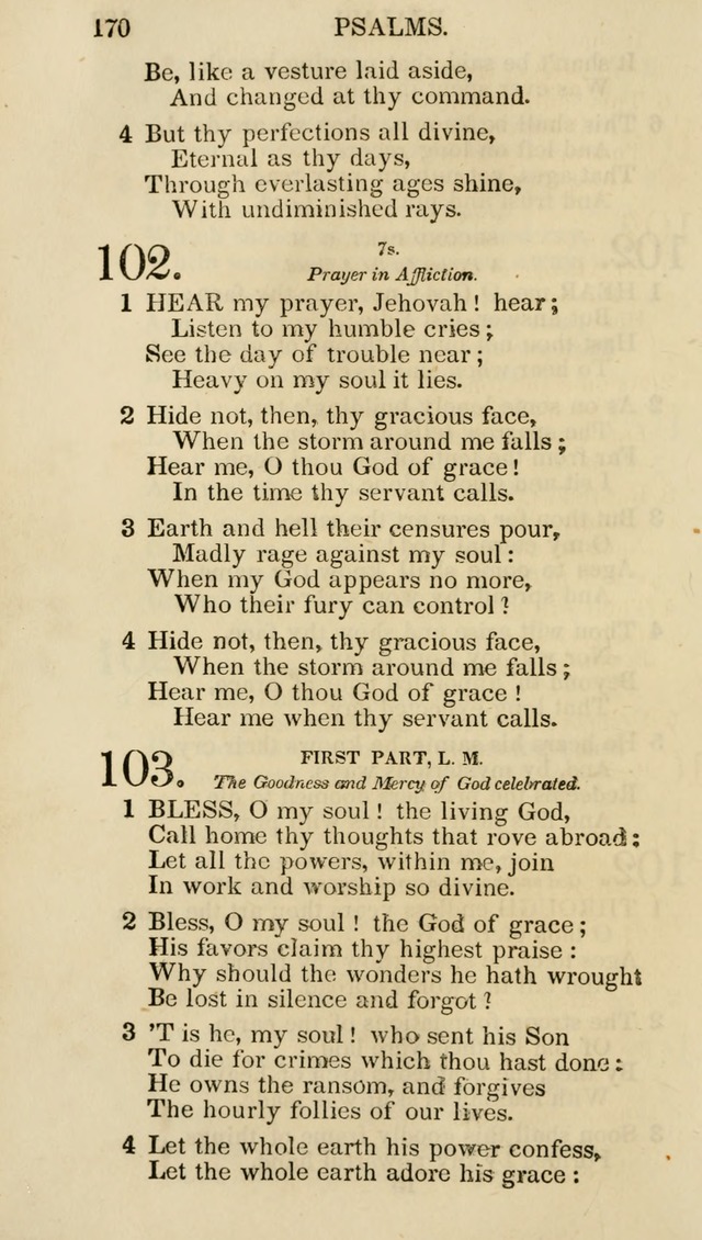 Church Psalmist: or psalms and hymns for the public, social and private use of evangelical Christians (5th ed.) page 172