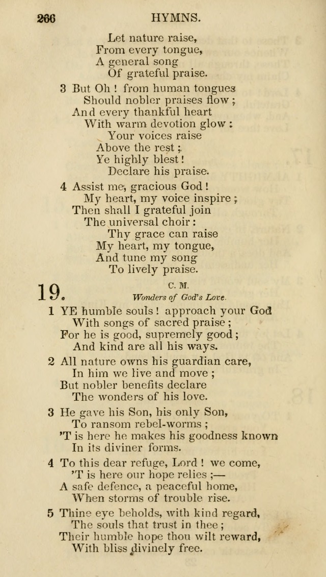 Church Psalmist: or psalms and hymns for the public, social and private use of evangelical Christians (5th ed.) page 268