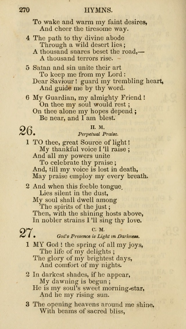 Church Psalmist: or psalms and hymns for the public, social and private use of evangelical Christians (5th ed.) page 272