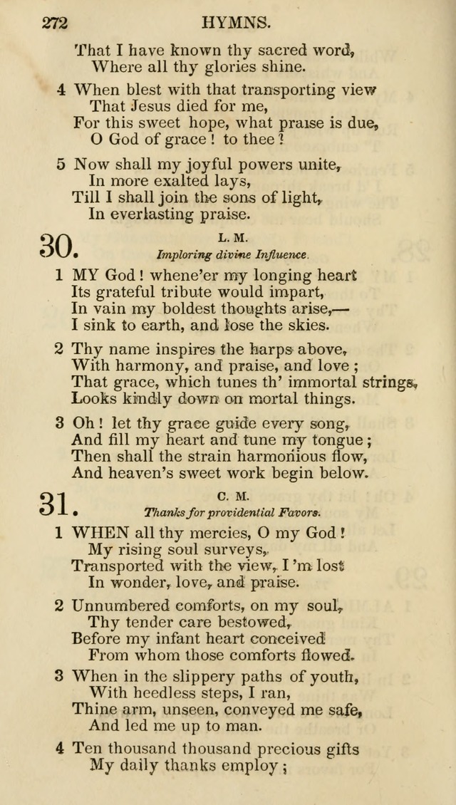 Church Psalmist: or psalms and hymns for the public, social and private use of evangelical Christians (5th ed.) page 274