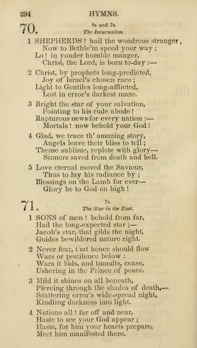 Church Psalmist: or psalms and hymns for the public, social and private use of evangelical Christians (5th ed.) page 296