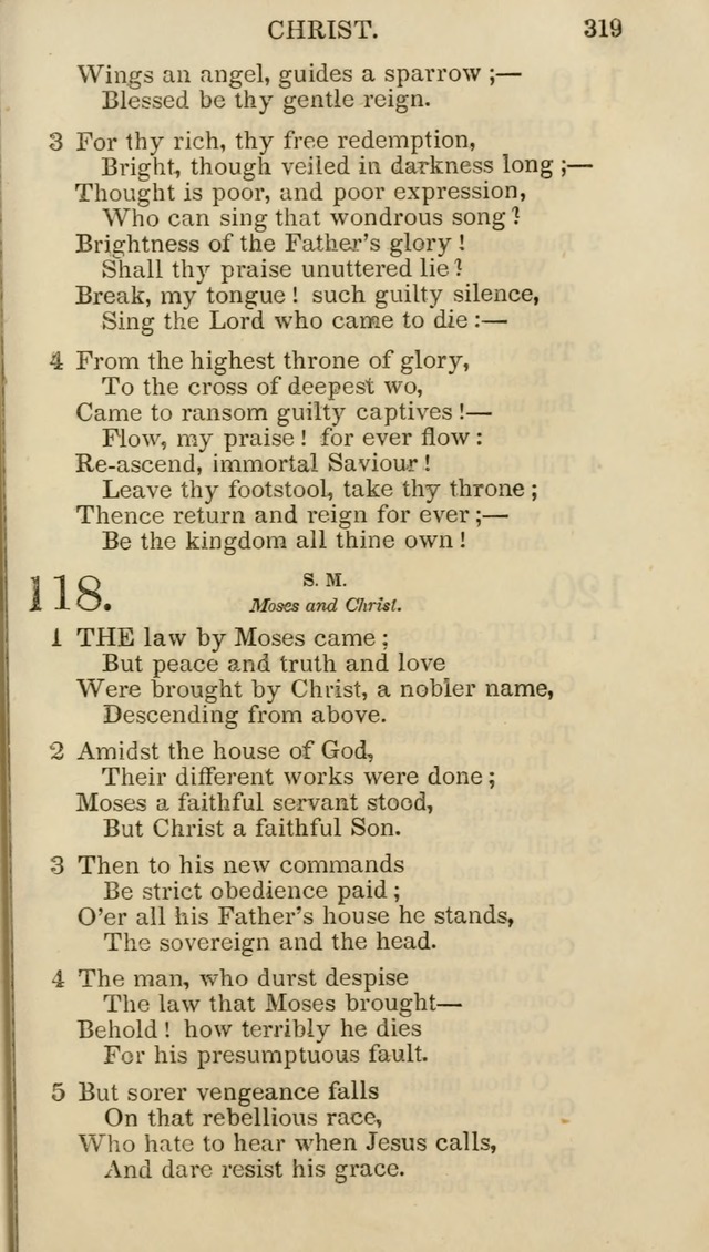 Church Psalmist: or psalms and hymns for the public, social and private use of evangelical Christians (5th ed.) page 321