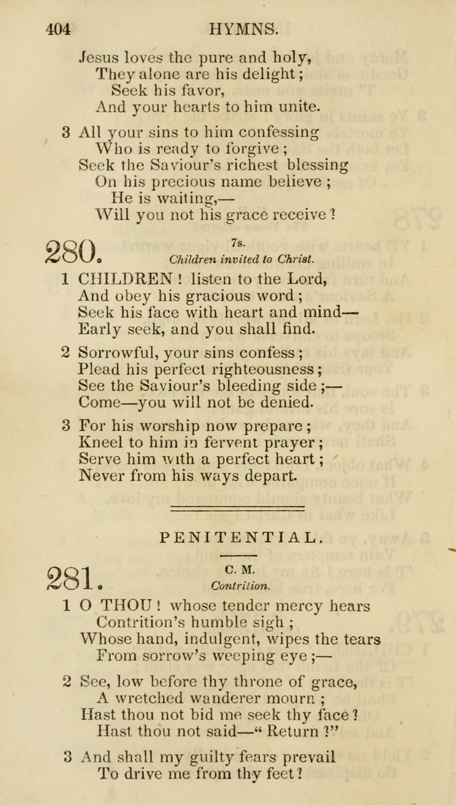 Church Psalmist: or psalms and hymns for the public, social and private use of evangelical Christians (5th ed.) page 406