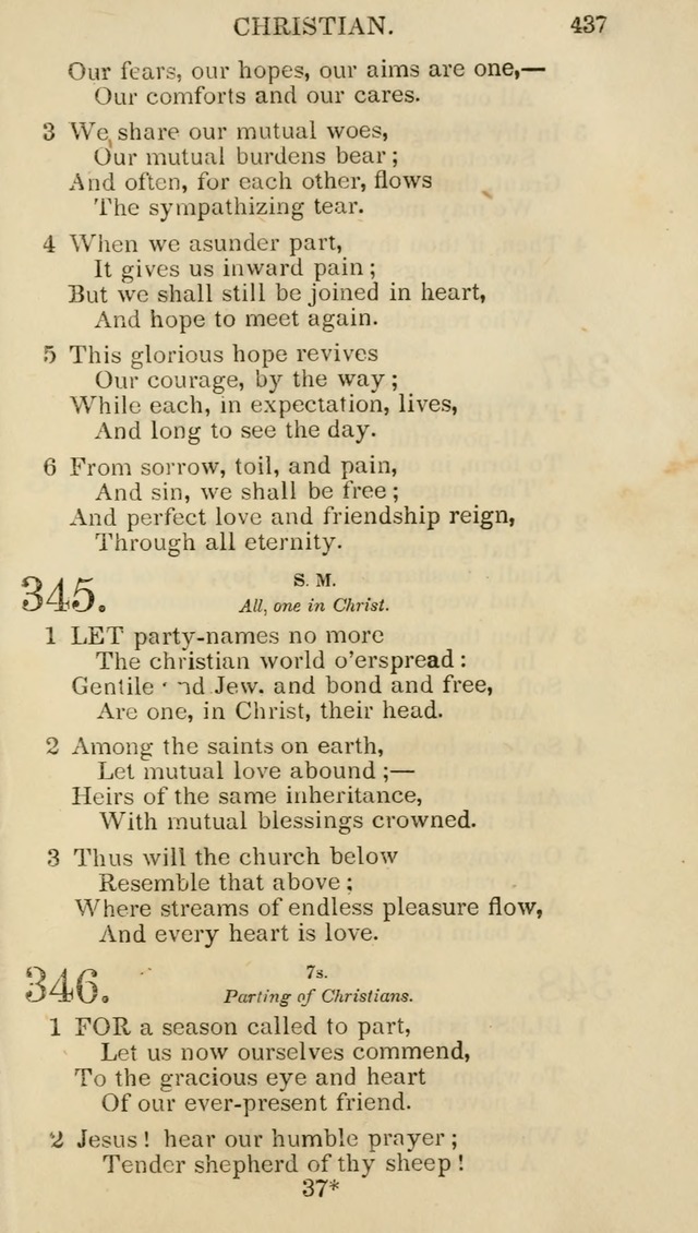 Church Psalmist: or psalms and hymns for the public, social and private use of evangelical Christians (5th ed.) page 439