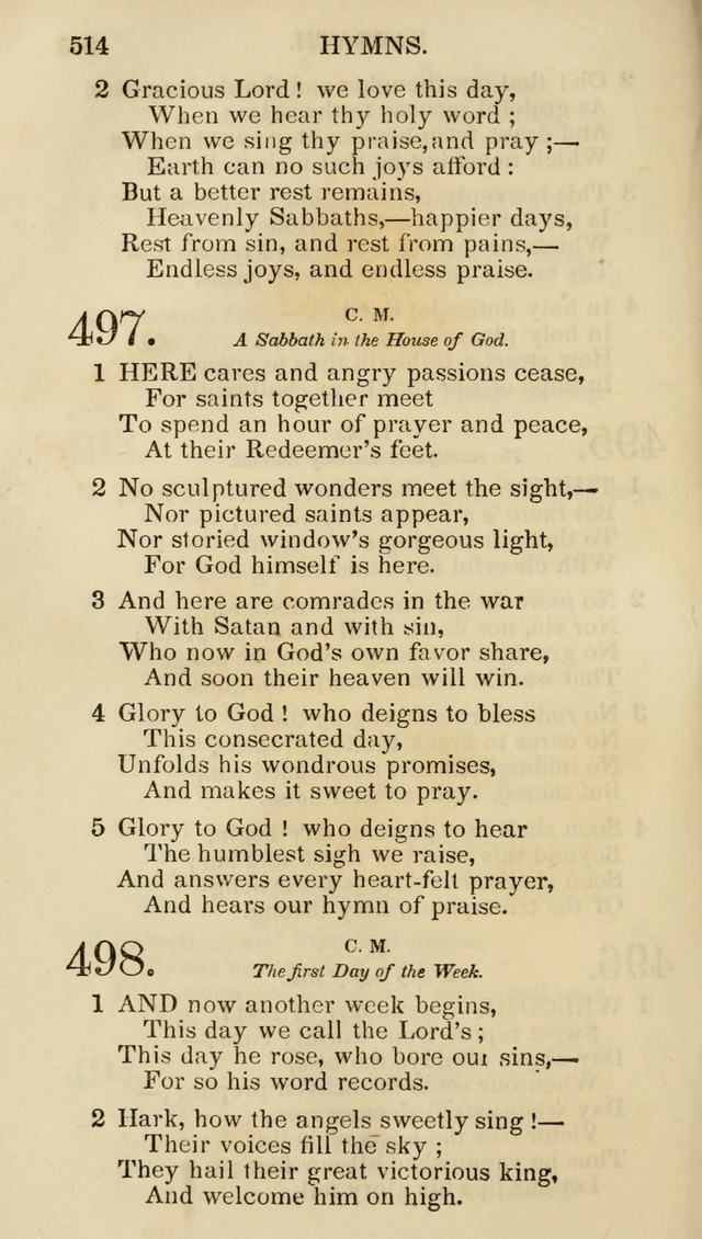 Church Psalmist: or psalms and hymns for the public, social and private use of evangelical Christians (5th ed.) page 516