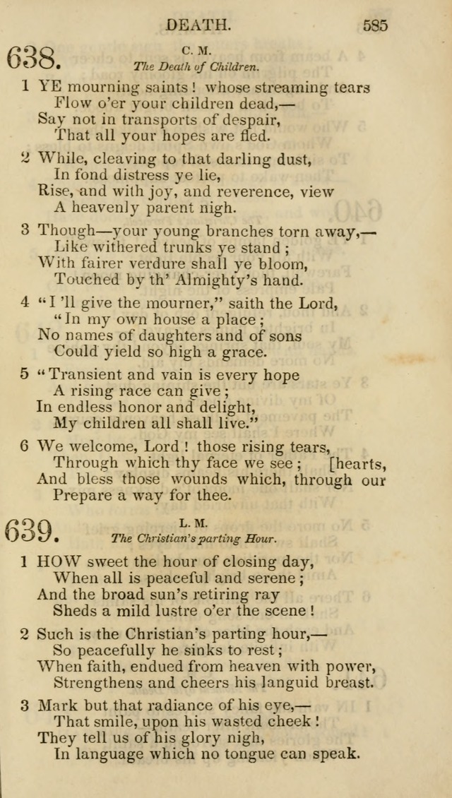 Church Psalmist: or psalms and hymns for the public, social and private use of evangelical Christians (5th ed.) page 587