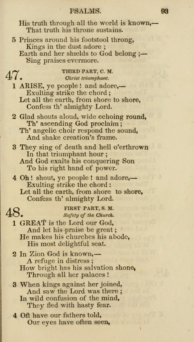 Church Psalmist: or psalms and hymns for the public, social and private use of evangelical Christians (5th ed.) page 95