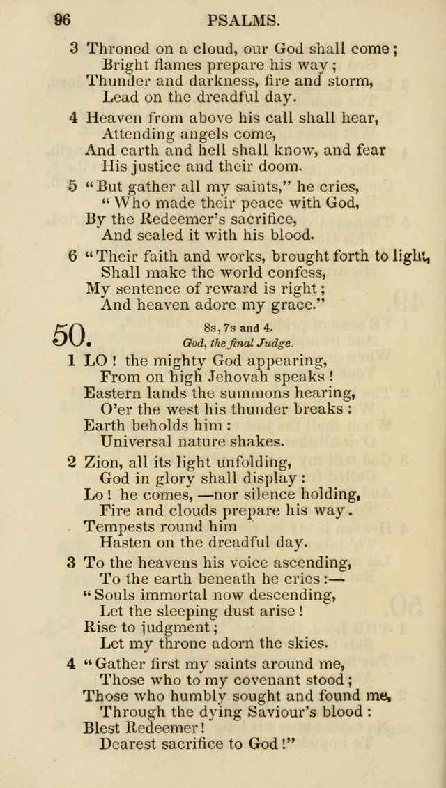Church Psalmist: or psalms and hymns for the public, social and private use of evangelical Christians (5th ed.) page 98