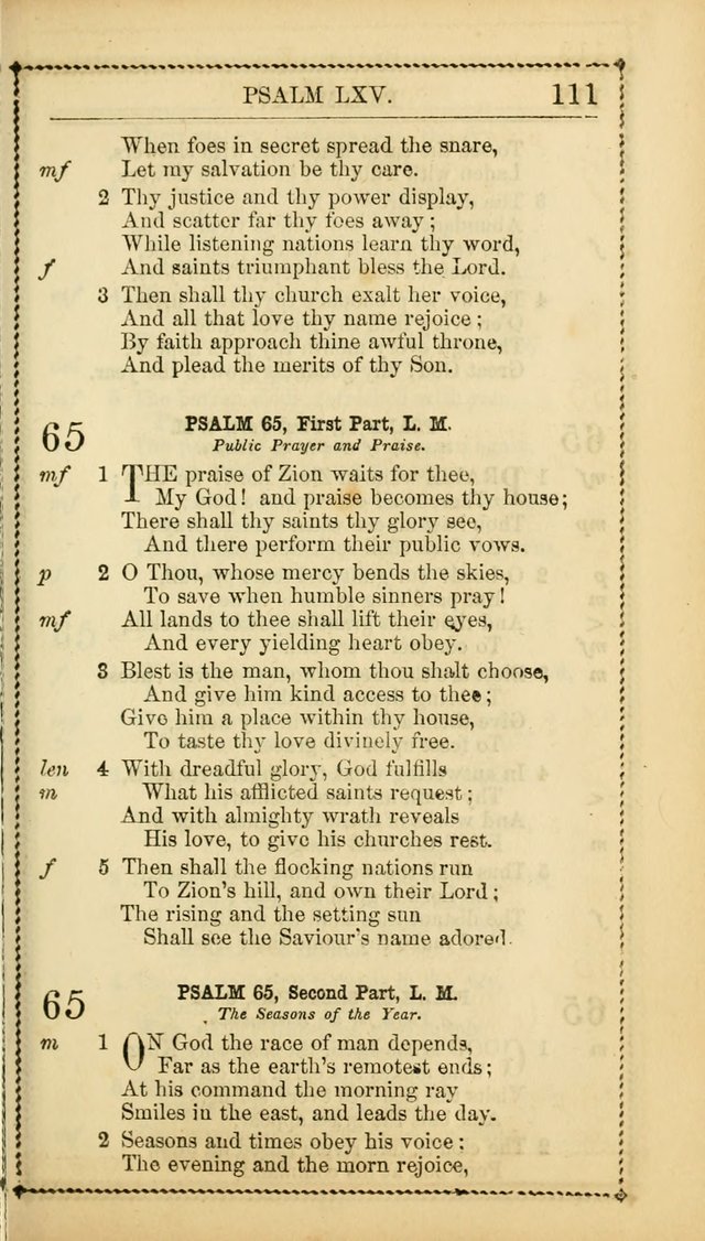 Church Psalmist: or, psalms and hymns, for the public, social and private use of Evangelical Christians. With Supplement. (53rd ed.) page 110