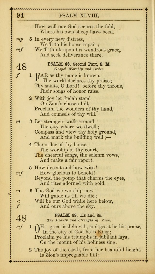 Church Psalmist: or, psalms and hymns, for the public, social and private use of Evangelical Christians. With Supplement. (53rd ed.) page 93