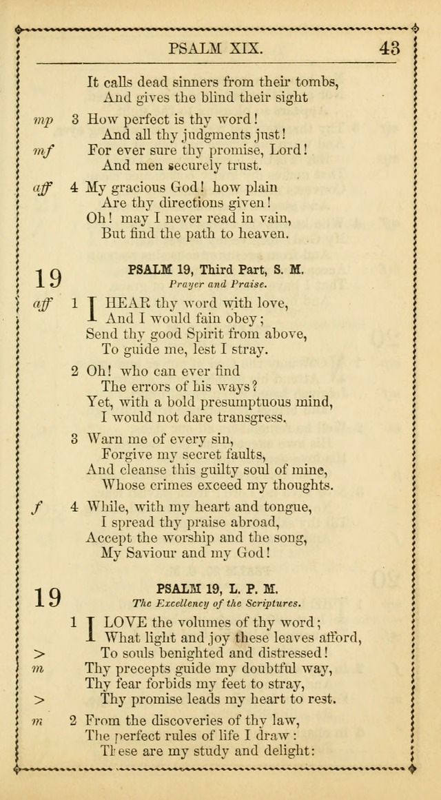 Church Psalmist: or Psalms and Hymns Designed for the Public, Social, and  Private Use of Evangelical Christians ... with Supplement.  53rd ed. page 46