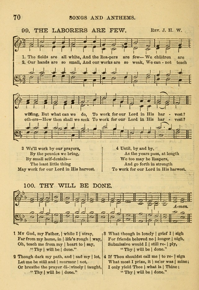 Choral praise: songs and anthems, for Sunday schools and choral societies. page 73
