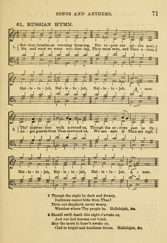 Choral praise: songs and anthems, for Sunday schools and choral societies. page 74