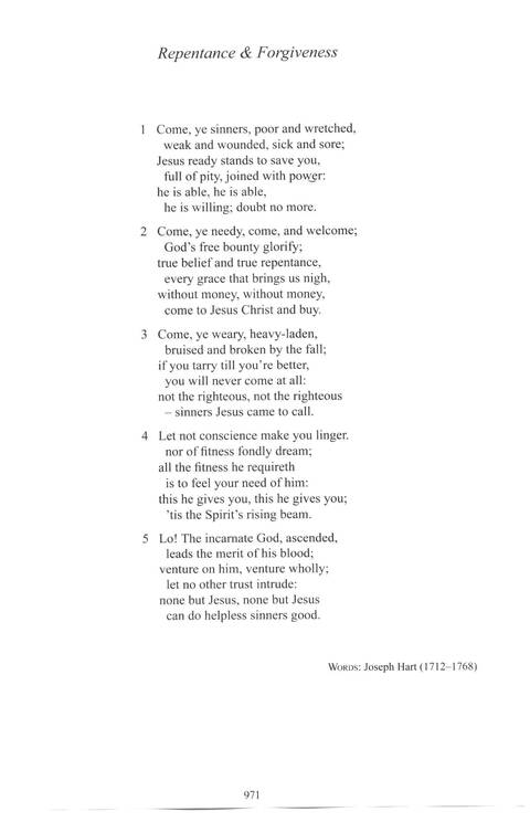 CPWI Hymnal page 963
