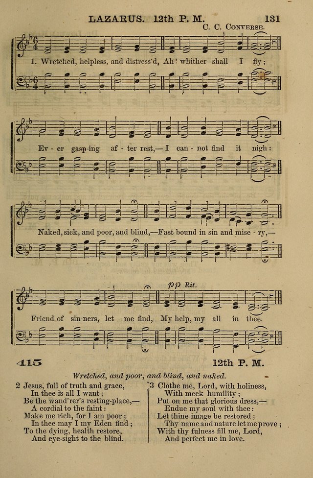 The Centenary Singer: a collection of hymns and tunes popular during the last one hundred years page 131
