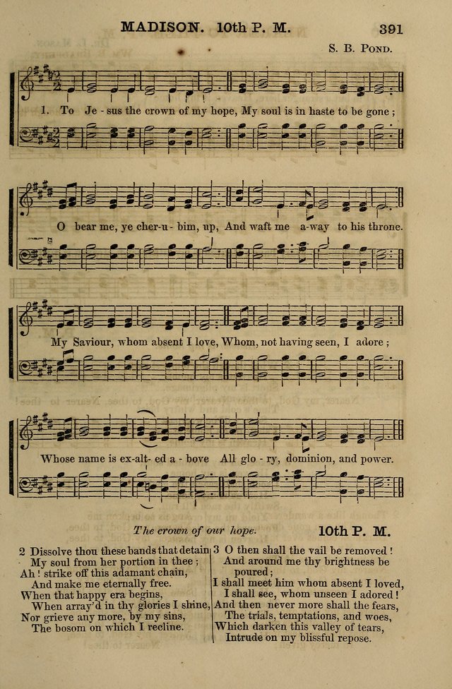 The Centenary Singer: a collection of hymns and tunes popular during the last one hundred years page 391