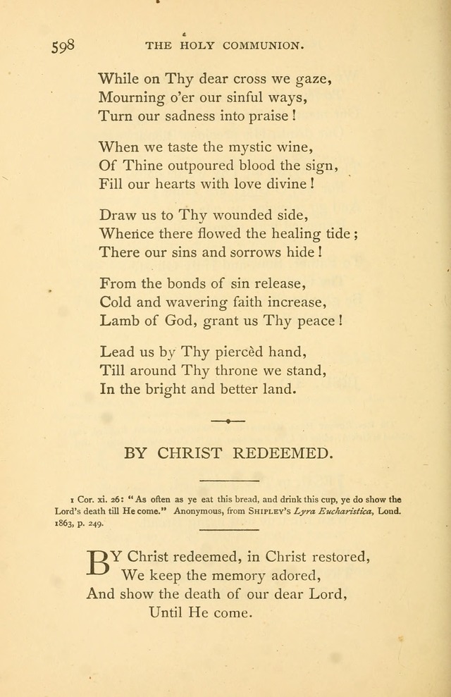 Christ in Song page 598