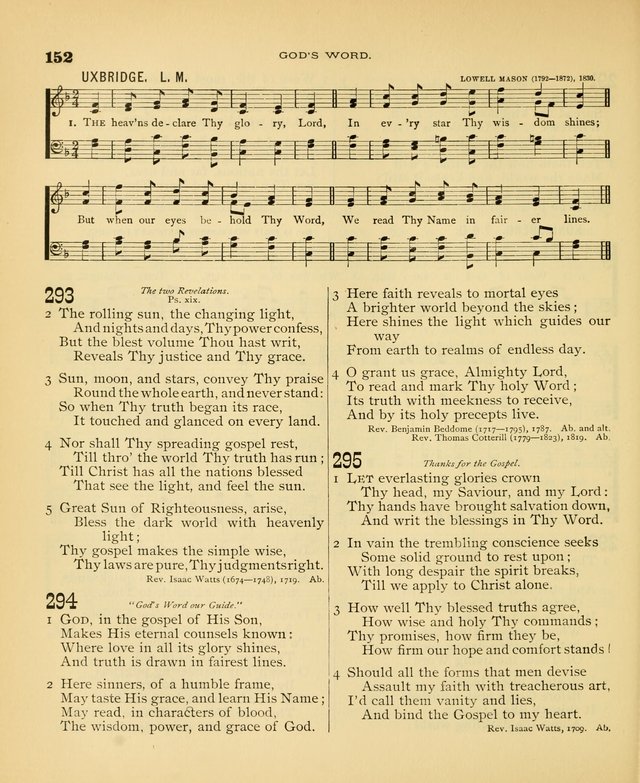 Carmina Sanctorum: a selection of hymns and songs of praise with tunes page 153