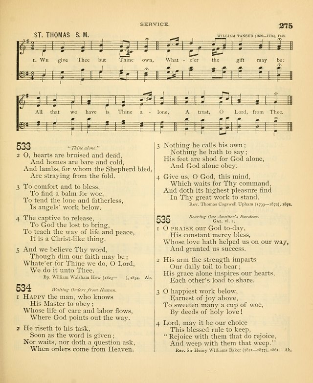 Carmina Sanctorum: a selection of hymns and songs of praise with tunes page 278