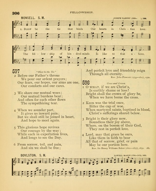 Carmina Sanctorum: a selection of hymns and songs of praise with tunes page 309