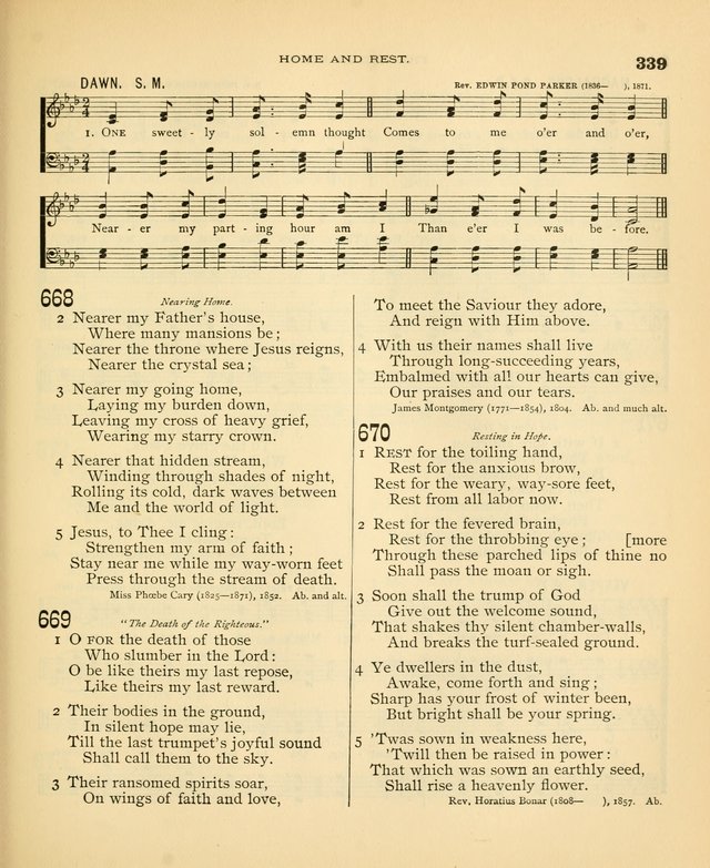 Carmina Sanctorum: a selection of hymns and songs of praise with tunes page 342