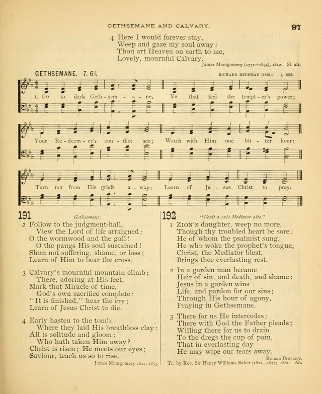 Carmina Sanctorum: a selection of hymns and songs of praise with tunes page 98