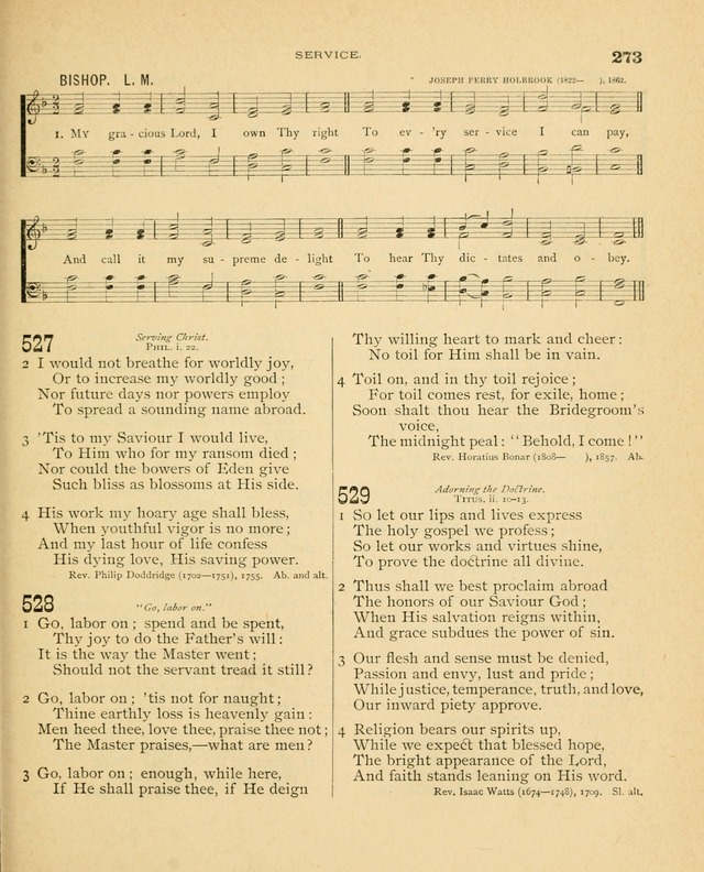 Carmina Sanctorum, a selection of hymns and songs of praise with tunes page 274