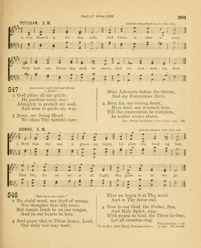 Carmina Sanctorum, a selection of hymns and songs of praise with tunes page 282