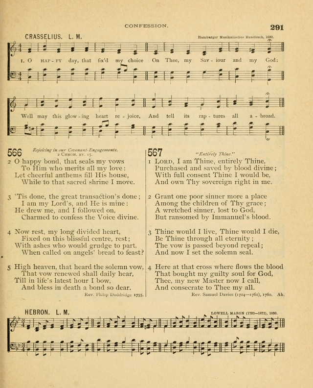 Carmina Sanctorum, a selection of hymns and songs of praise with tunes page 292