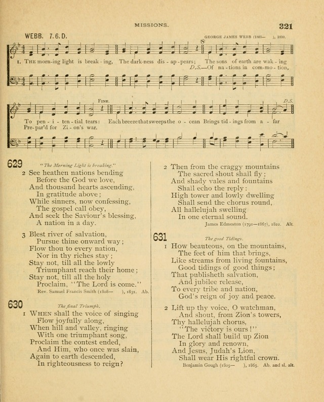 Carmina Sanctorum, a selection of hymns and songs of praise with tunes page 322