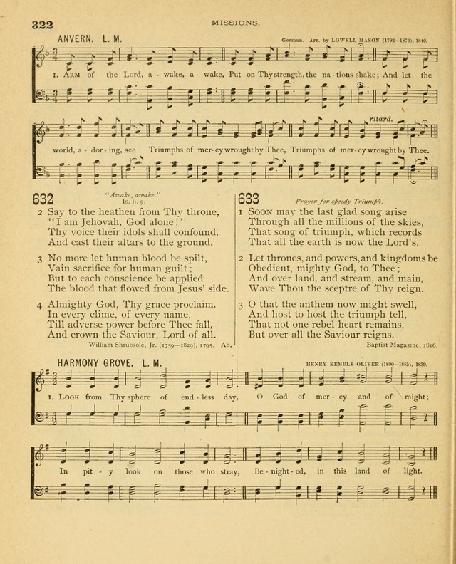 Carmina Sanctorum, a selection of hymns and songs of praise with tunes page 323