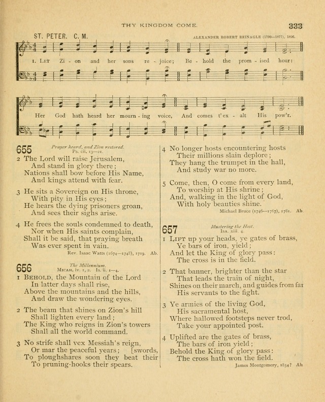 Carmina Sanctorum, a selection of hymns and songs of praise with tunes page 334