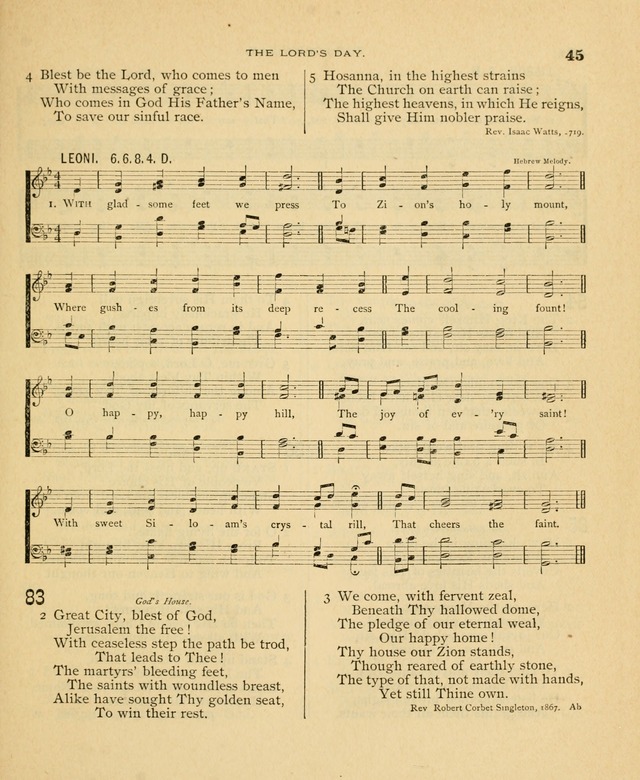 Carmina Sanctorum, a selection of hymns and songs of praise with tunes page 46