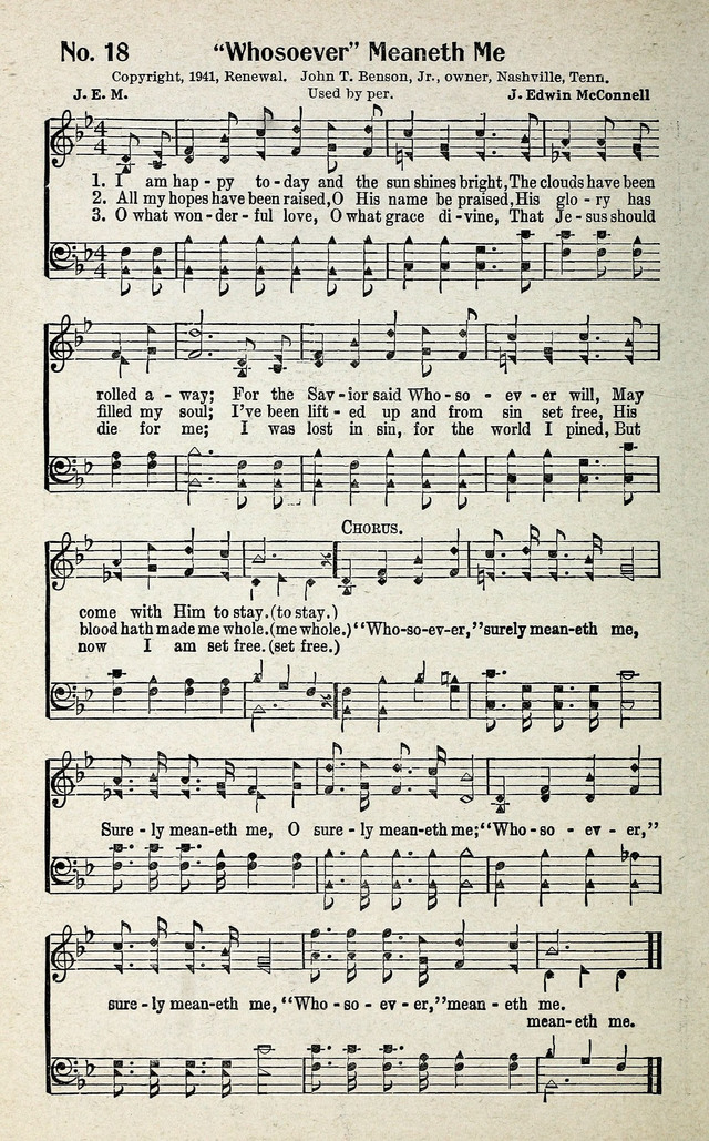 Calvary Songs: A Choice Collection of Gospel Songs, both Old and New page 19