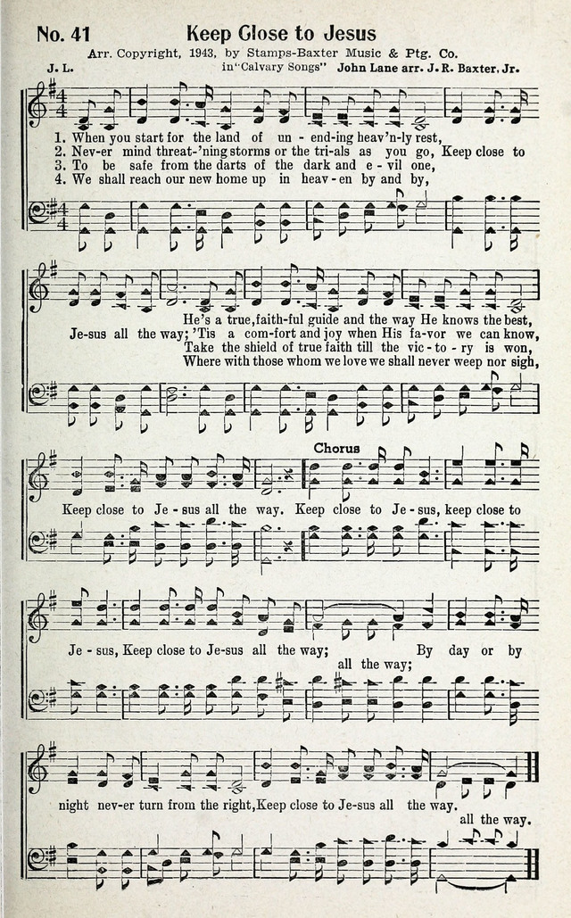 Calvary Songs: A Choice Collection of Gospel Songs, both Old and New page 42