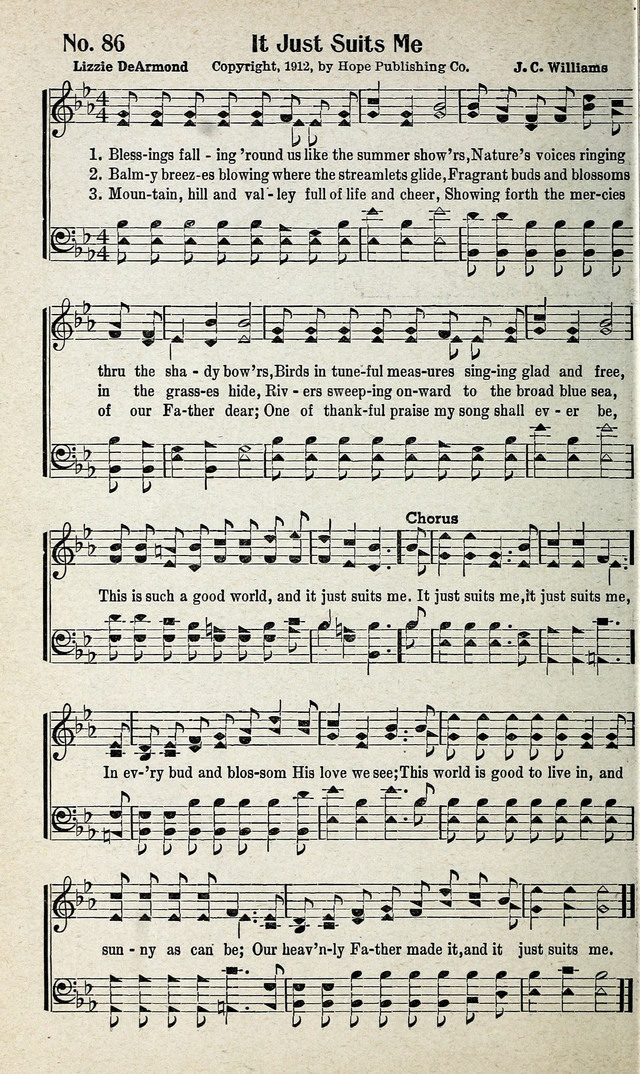 Calvary Songs: A Choice Collection of Gospel Songs, both Old and New page 87