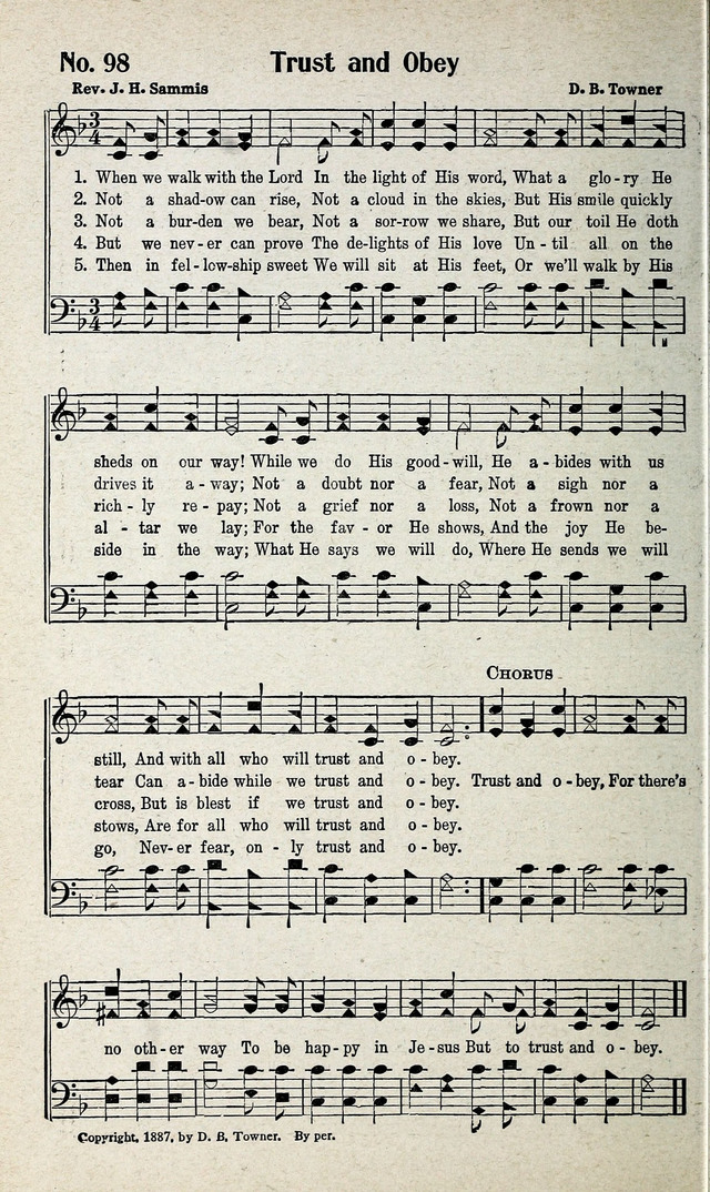 Calvary Songs: A Choice Collection of Gospel Songs, both Old and New page 99