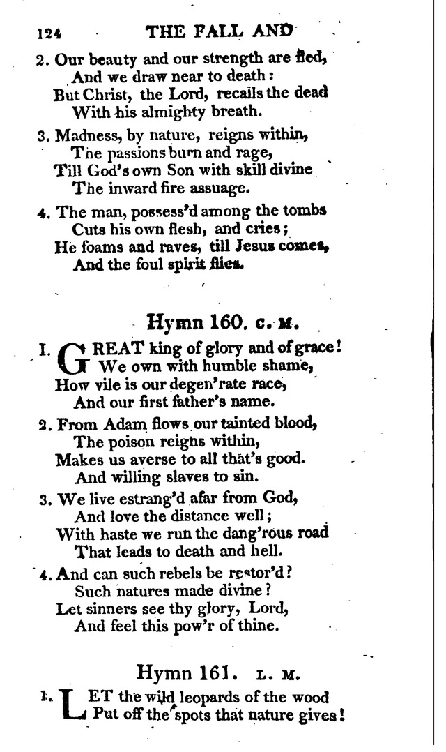 A Choice Selection of Evangelical Hymns, from various authors: for the use of the English Evangelical Lutheran Church in New York page 124