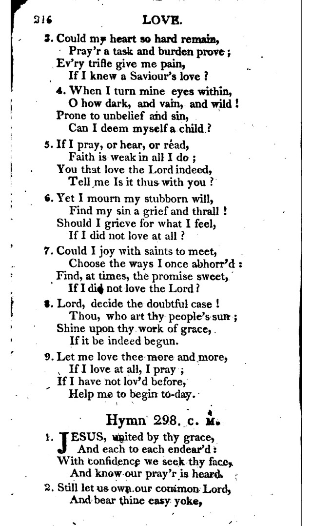 A Choice Selection of Evangelical Hymns, from various authors: for the use of the English Evangelical Lutheran Church in New York page 216