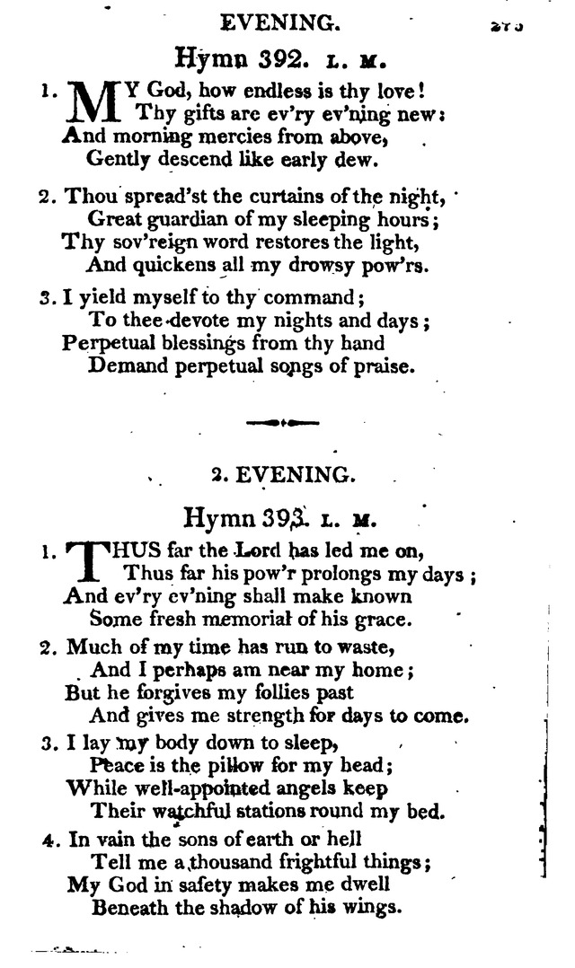 A Choice Selection of Evangelical Hymns, from various authors: for the use of the English Evangelical Lutheran Church in New York page 273